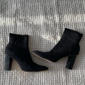 Black Zara boot heels